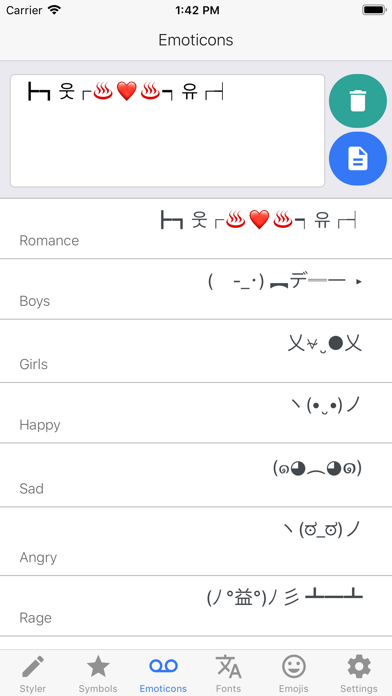 i2Symbol Emoji screenshot 4