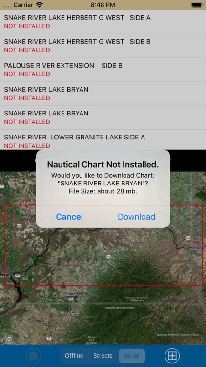 Snake River (WA) Marine Map