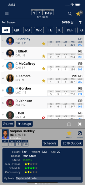 Fantasy Football Cheatsheet(圖3)-速報App