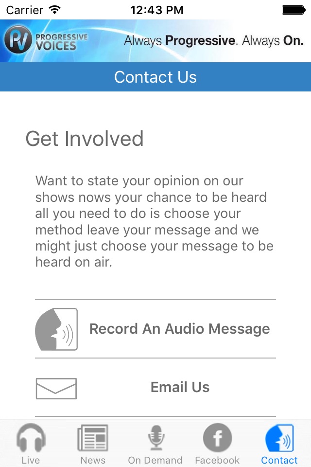Progressive Voices App screenshot 4