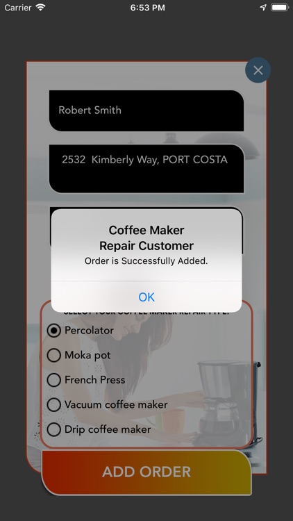 Coffee Maker Repair Customer screenshot-4