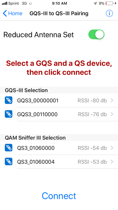 ComSonics GQSIII/QSIII Pairing screenshot 2