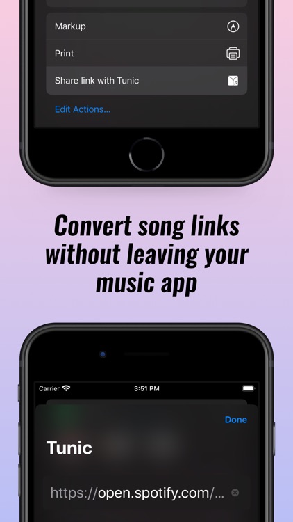 Tunic: Convert music links