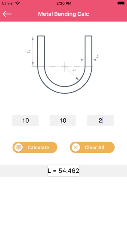 Metal Bending Calc screenshot-4