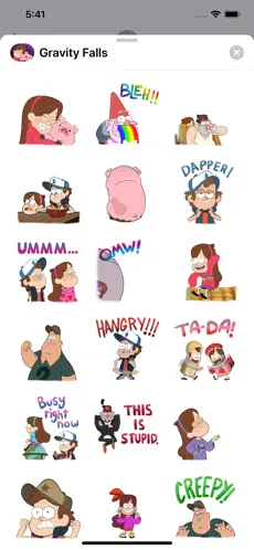 Screenshot 1 Disney Stickers: Gravity Falls iphone