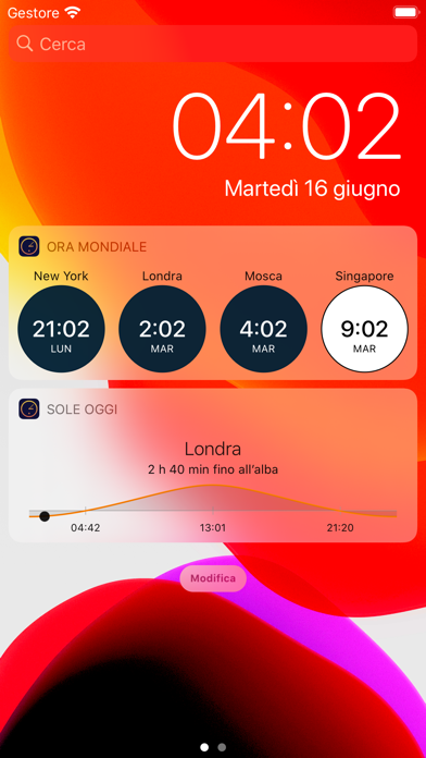 Screenshot of Ora Mondiale - Ora Locale1
