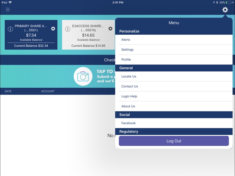 MC Mobile Banking for iPad screenshot-3