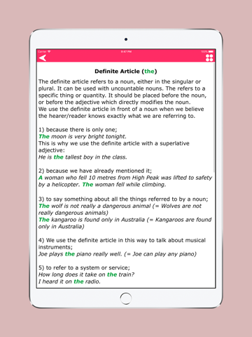 English Grammar:Learn Articles screenshot 3