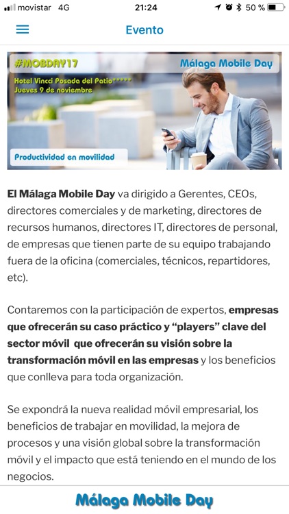 Mobile Day, Networking App