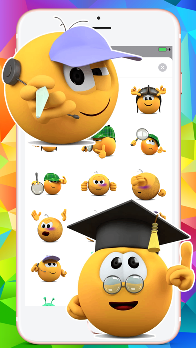 Banga Cute Emojis HD Stickers screenshot 3