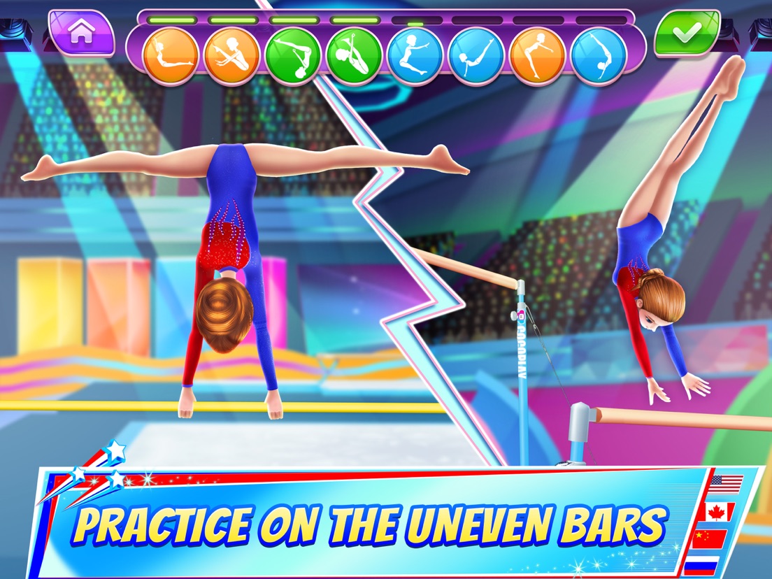 Gymnastics Superstar Gold Girl App voor iPhone, iPad en iPod touch