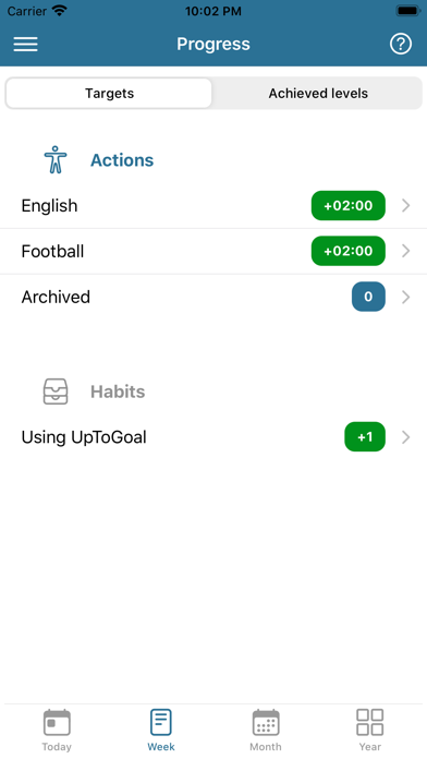 UpToGoal: Goal & Habit Tracker screenshot 3