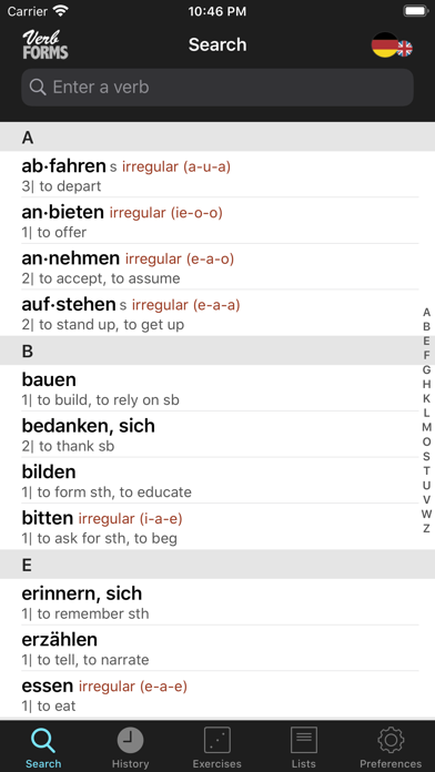 How to cancel & delete German Verbs & Conjugation from iphone & ipad 1