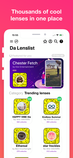 Da Lenslist - Filters & Lenses(圖1)-速報App