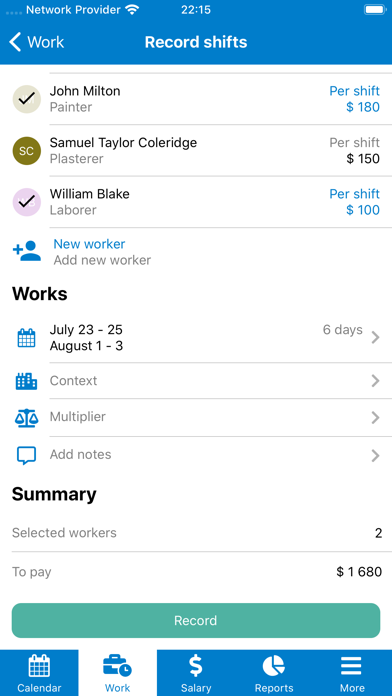 Work & Wage screenshot 4