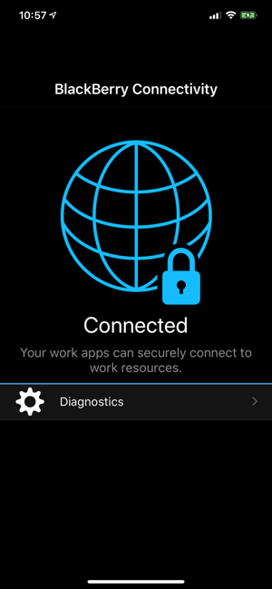 ‎BlackBerry Connectivity Screenshot