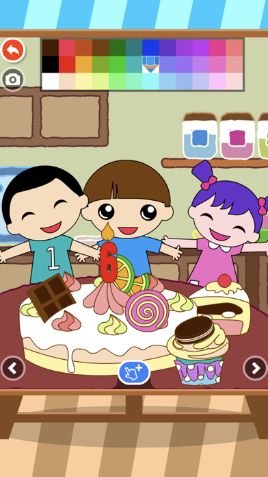 How to cancel & delete Coloring Dress up: Kids kitchen cake decorating from iphone & ipad 2