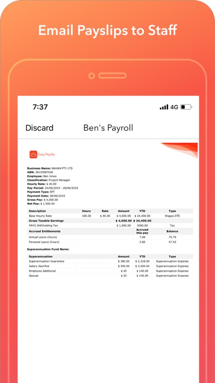 Easy Payslip Payroll STP screenshot-7