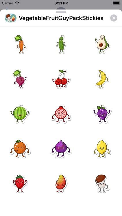 VegetableFruitLivingStickies