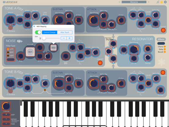 Mersenne Synthesizer Screenshots