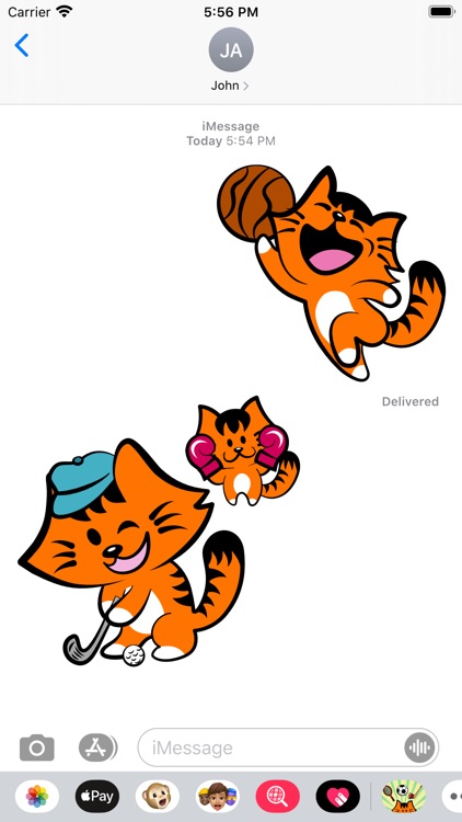 Kikimoji Sports - Cat Stickers screenshot-4