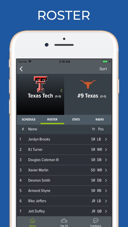 Texas Tech Football Schedules