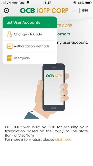 OCB iOTP CORP screenshot 4