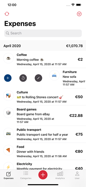 MyExpenses app