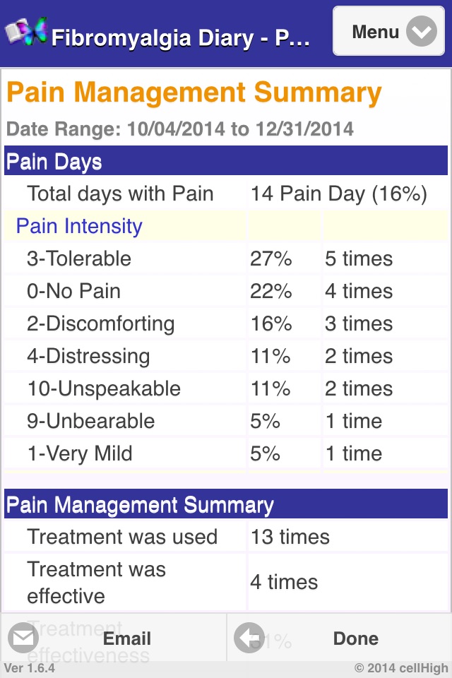 Fibromyalgia Diary 2 screenshot 4