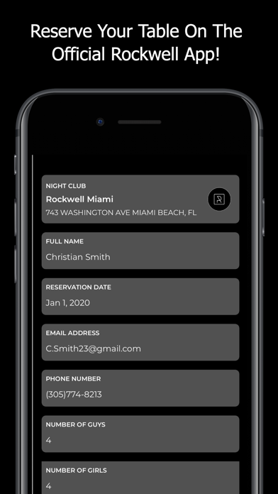 How to cancel & delete Rockwell Miami - Table Booking from iphone & ipad 3