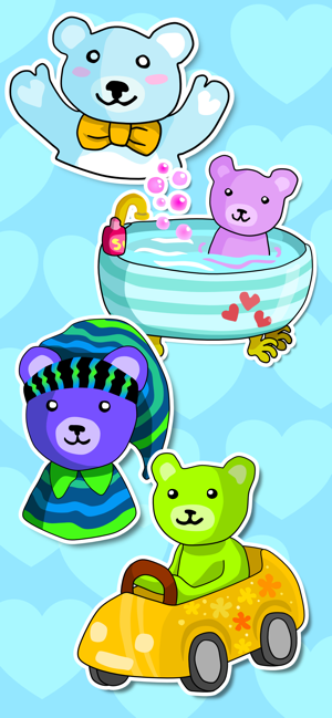 Sweet Teddy Bear Stickers