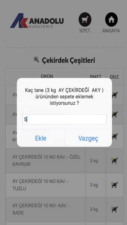 Aky Sipariş