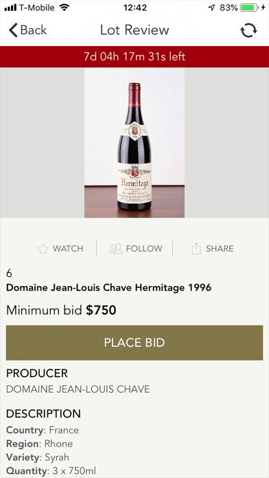 Morrell Fine Wine Auctions screenshot 3