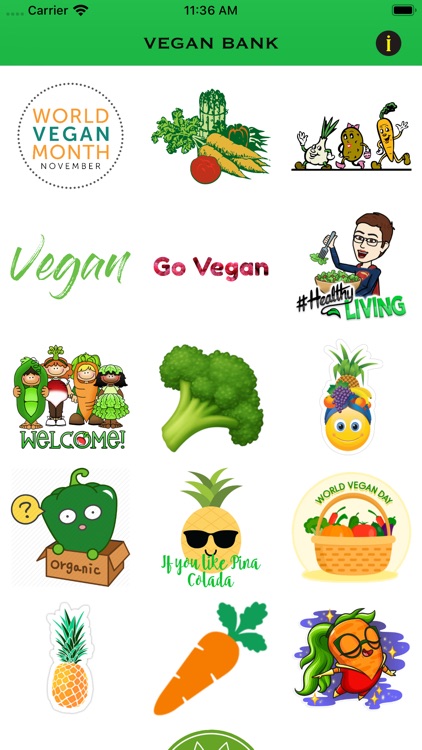 Vegan Bank Emojis App screenshot-7