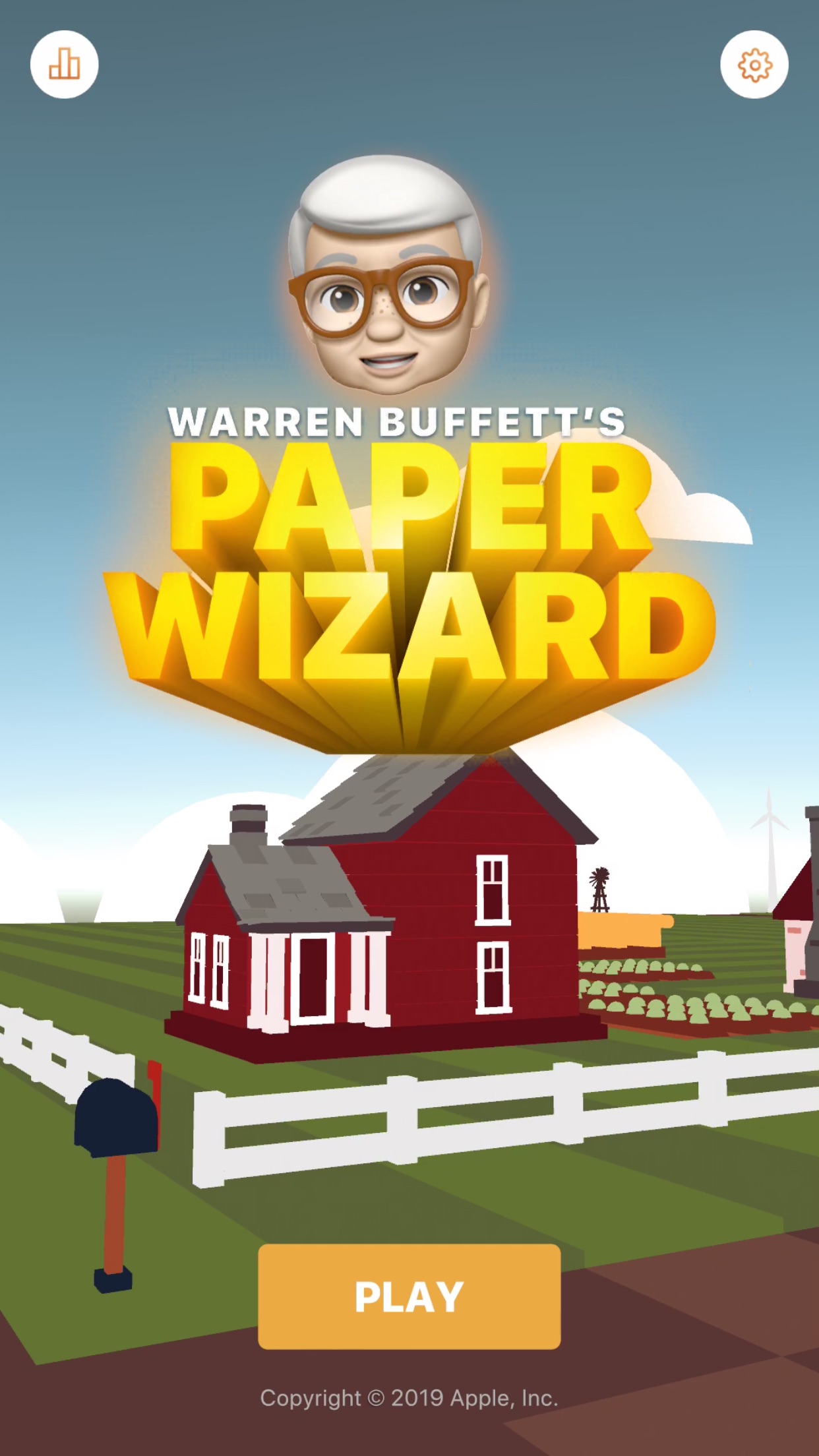 Screenshot do app Warren Buffett's Paper Wizard