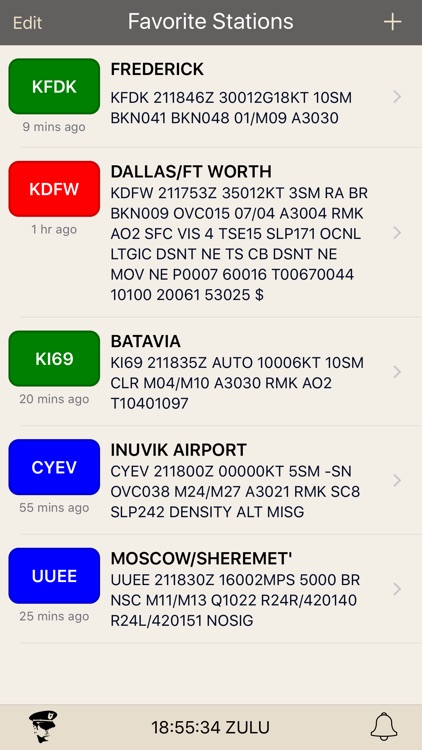 METARs Aviation Weather