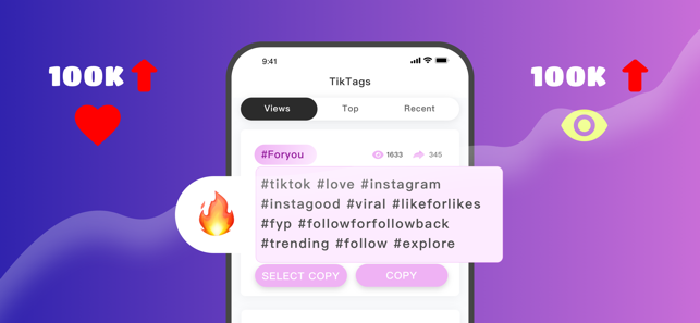 Tiktags&Hashtag - More likes(圖1)-速報App