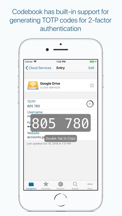 Codebook Password Manager screenshot-4