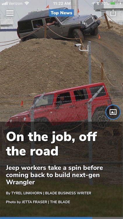 Blade NewsSlide for iPhone