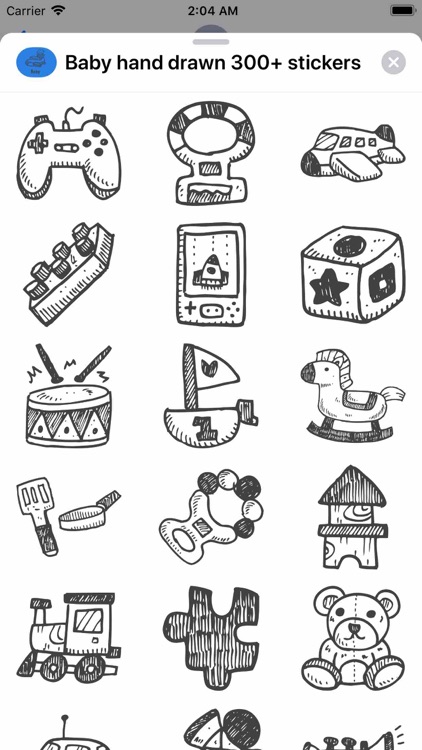 Baby hand drawn 300+ stickers screenshot-6