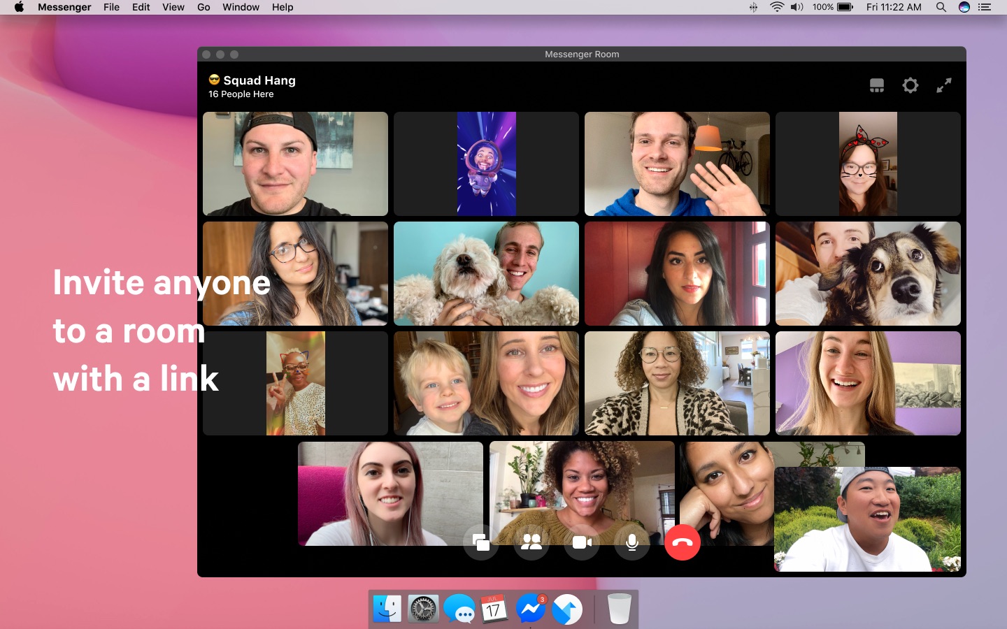 Screenshot do app Messenger