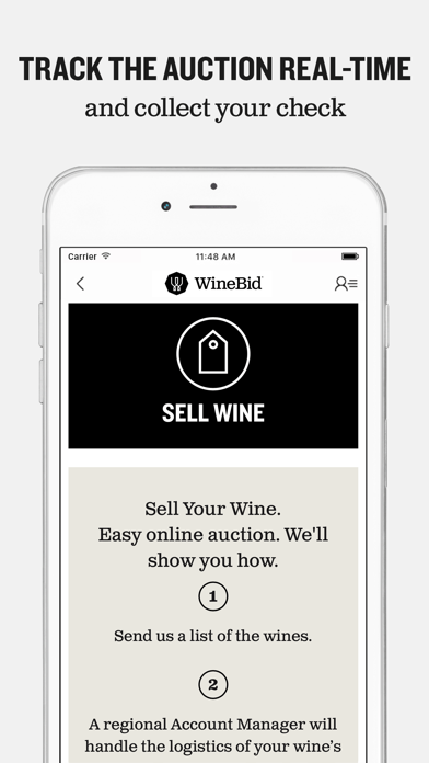 How to cancel & delete WineBid from iphone & ipad 3