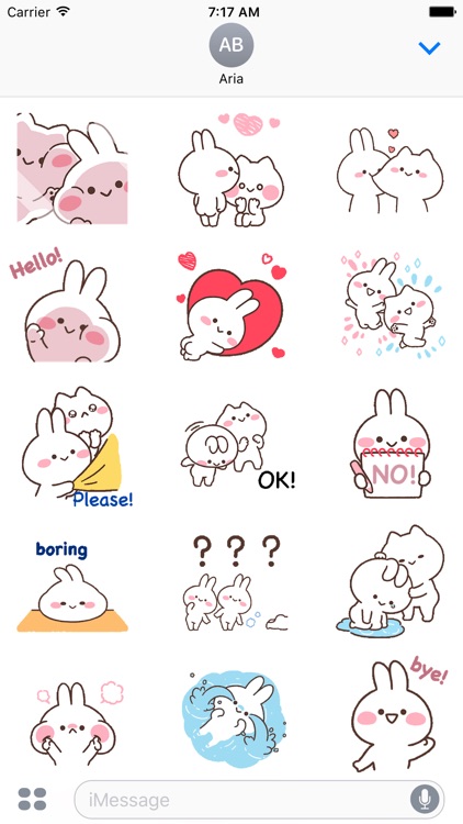Animated Mimi and Neko Sticker