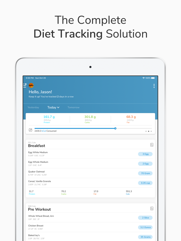 My Macros+ Diet, Weight and Calorie Tracker screenshot