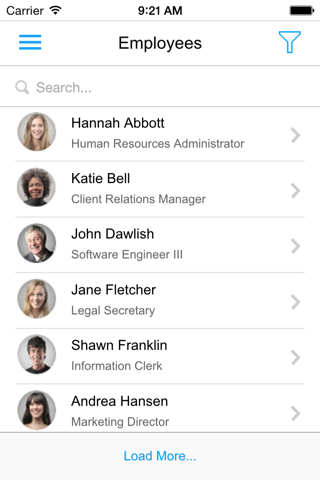 Infor Lawson Mobile Employee - náhled