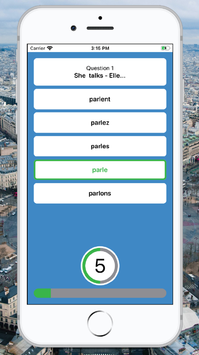 French Verb Quiz screenshot 2