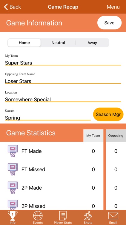 Basketball Stat Recorder 3000 screenshot-6