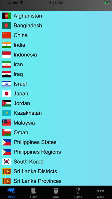 How to cancel & delete Asian Country's Province Maps, Flags, Info from iphone & ipad 1