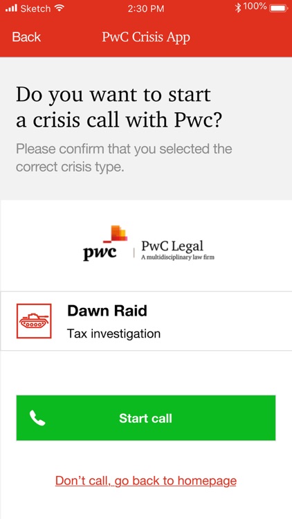 PwC Crisis App