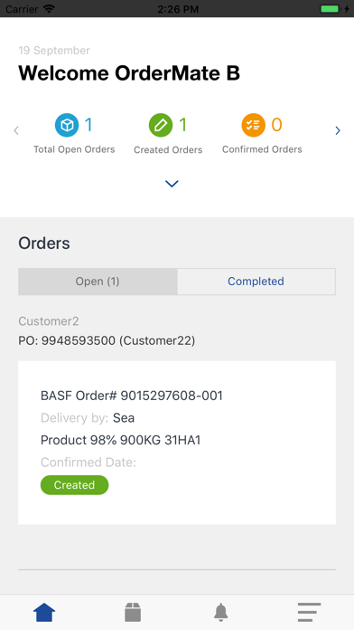 BASF OrderMate screenshot 2